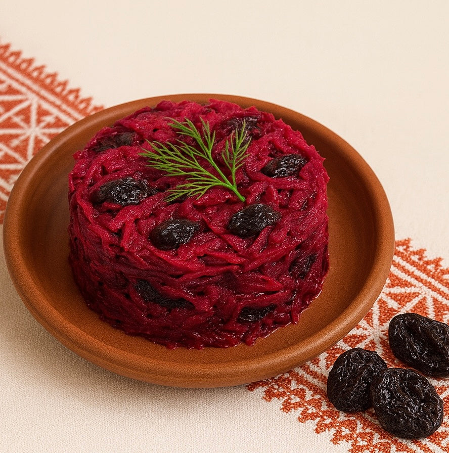 Betteraves épicées aux pruneaux